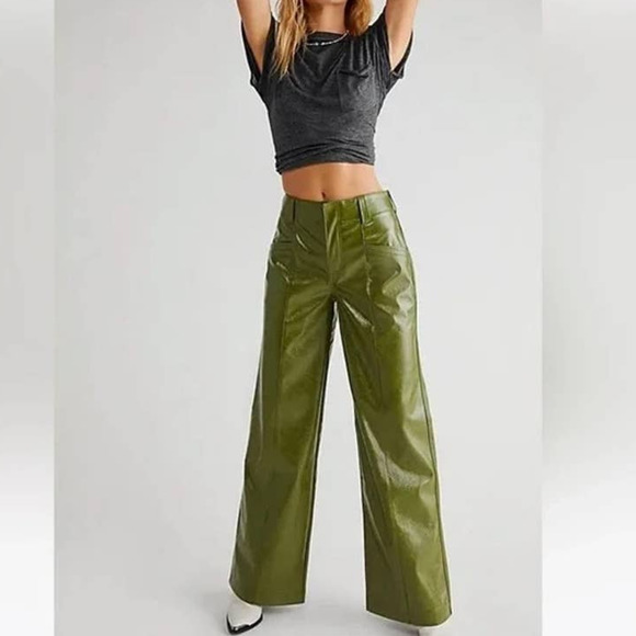 Free People Pants - Free People Star Crossed Lovers Faux Leather Pants